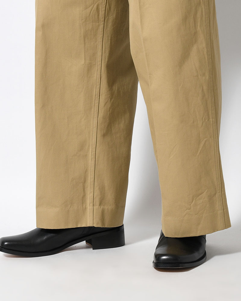 52 Wide Chino Pants -Beige-
