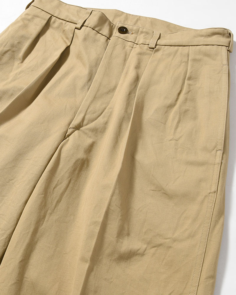 52 Wide Chino Pants -Beige-