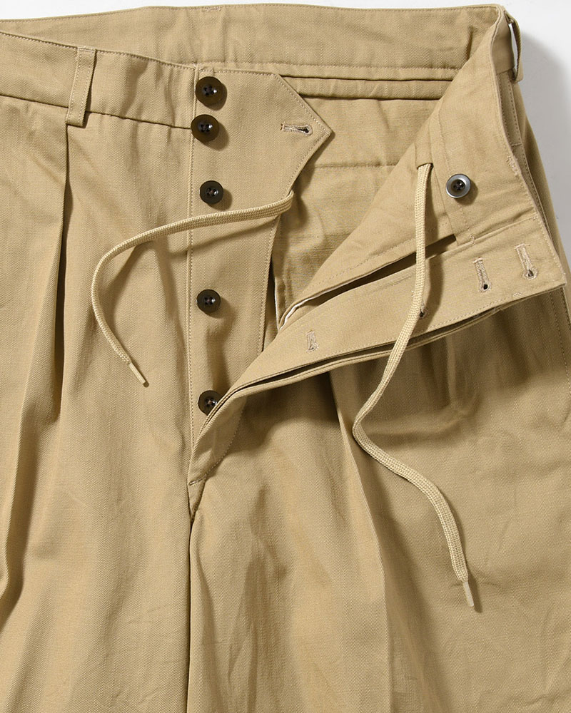 52 Wide Chino Pants -Beige-