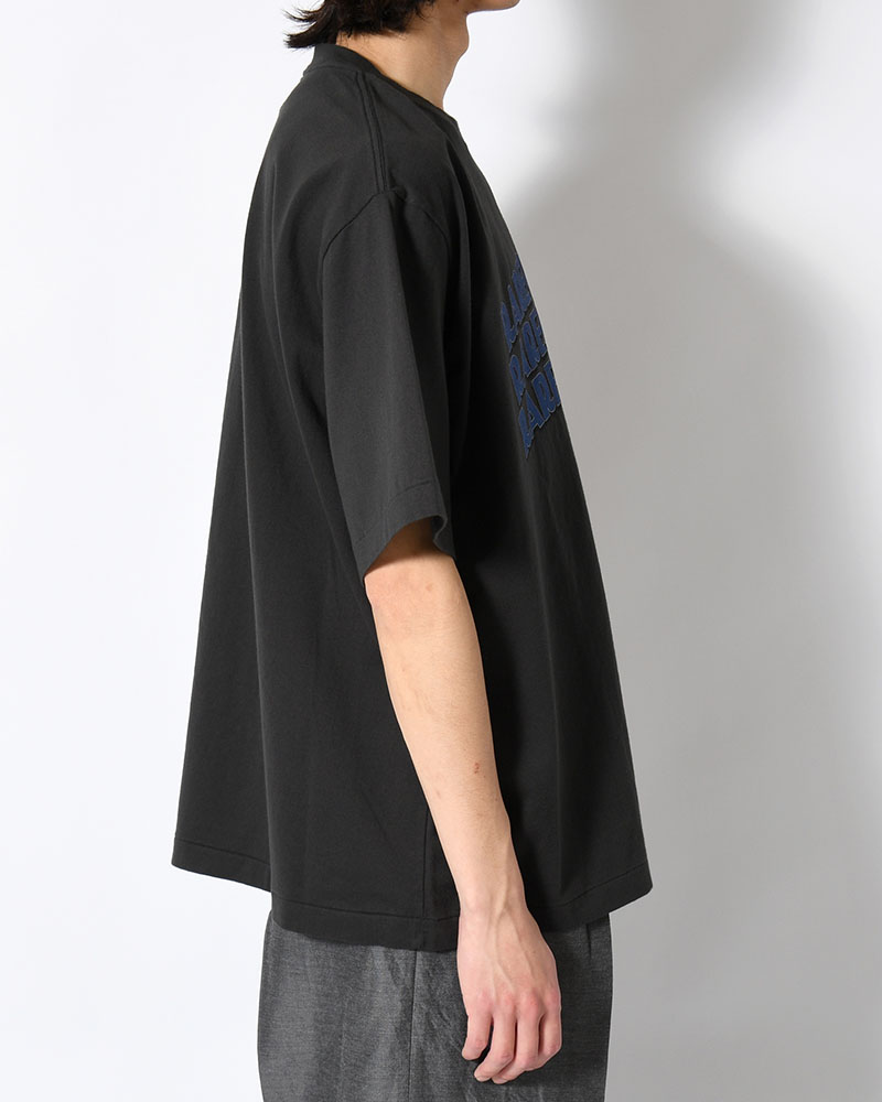 RAREGROOVE Print Tee WIDE -InkBlack×Blue-PT-