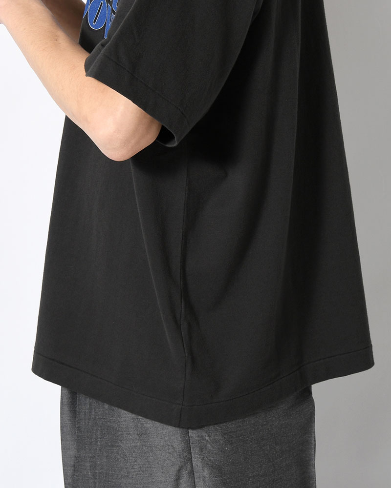 RAREGROOVE Print Tee WIDE -InkBlack×Blue-PT-