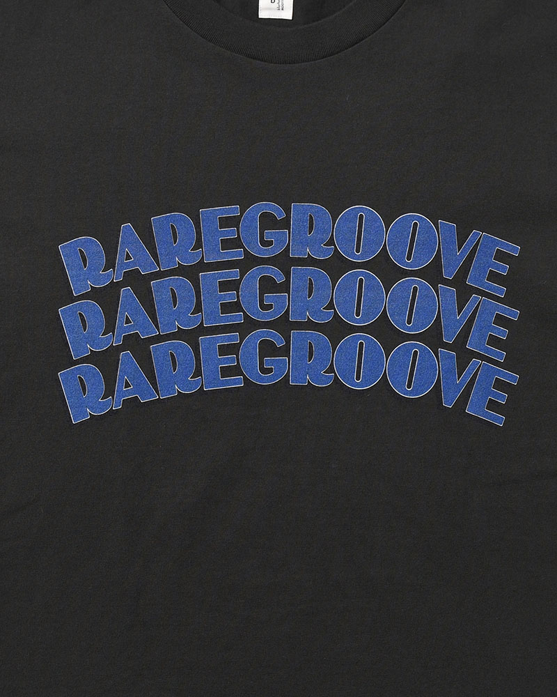 RAREGROOVE Print Tee WIDE -InkBlack×Blue-PT-
