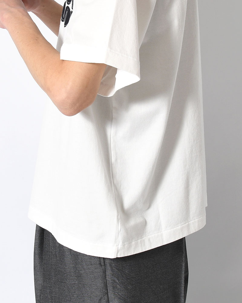 RAREGROOVE Print Tee WIDE -White×Black-PT-