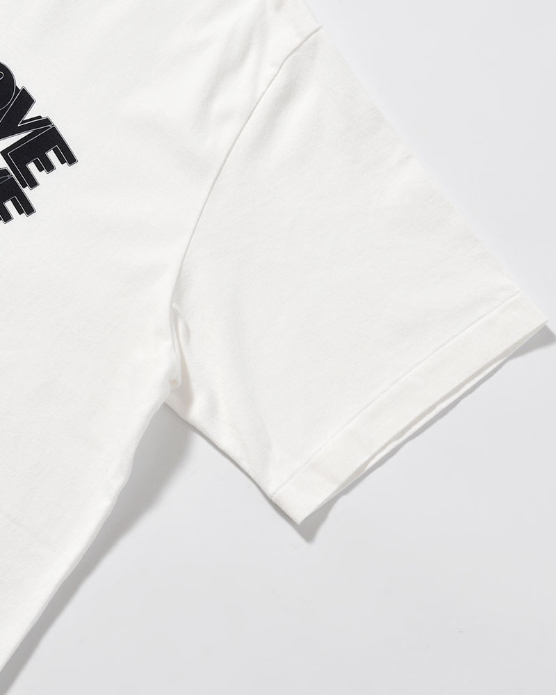 RAREGROOVE Print Tee WIDE -White×Black-PT-
