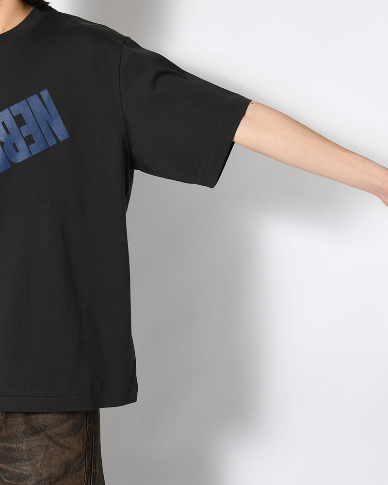 NEBRASKA Print Tee WIDE -InkBlack×Blue-PT-