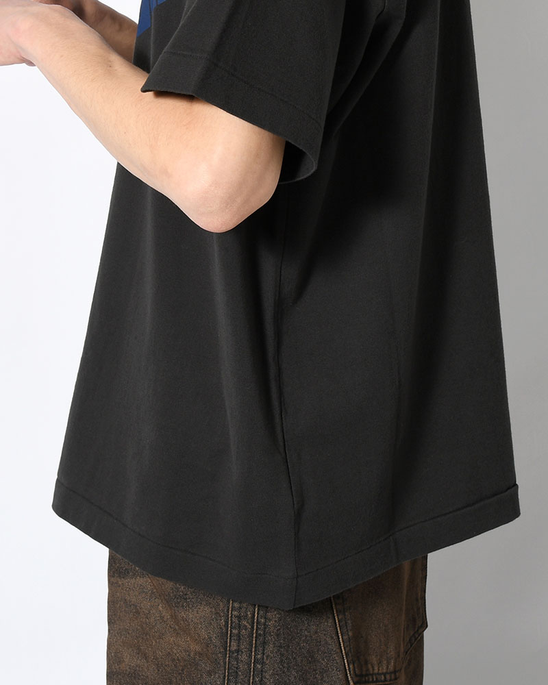 NEBRASKA Print Tee WIDE -InkBlack×Blue-PT-