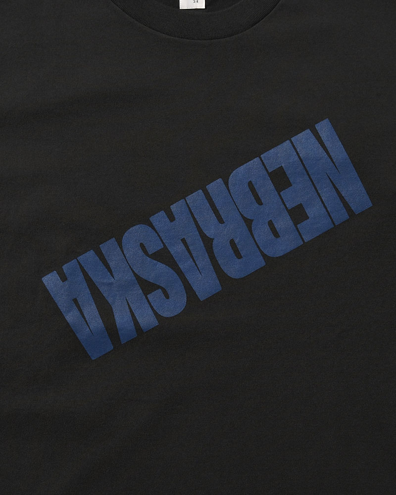 NEBRASKA Print Tee WIDE -InkBlack×Blue-PT-
