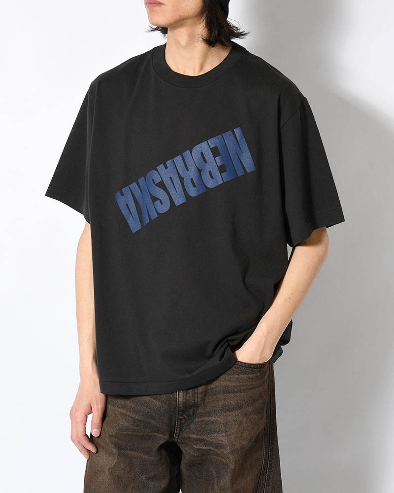 NEBRASKA Print Tee WIDE -InkBlack×Blue-PT-