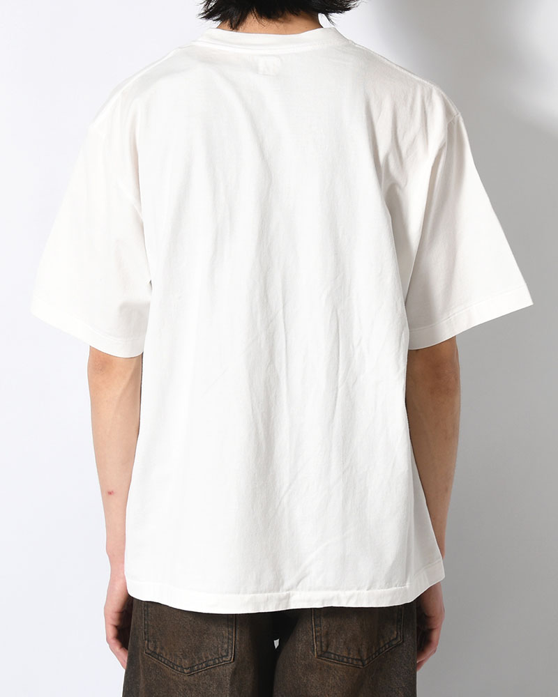NEBRASKA Print Tee WIDE -White×Red-PT-