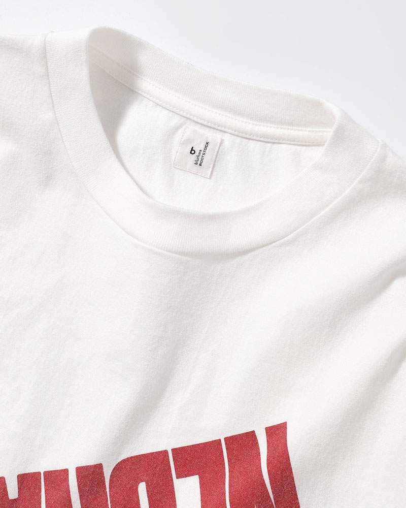 NEBRASKA Print Tee WIDE -White×Red-PT-