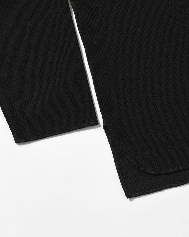 Rough&Smooth Thermal Over-neck L/S -Black-