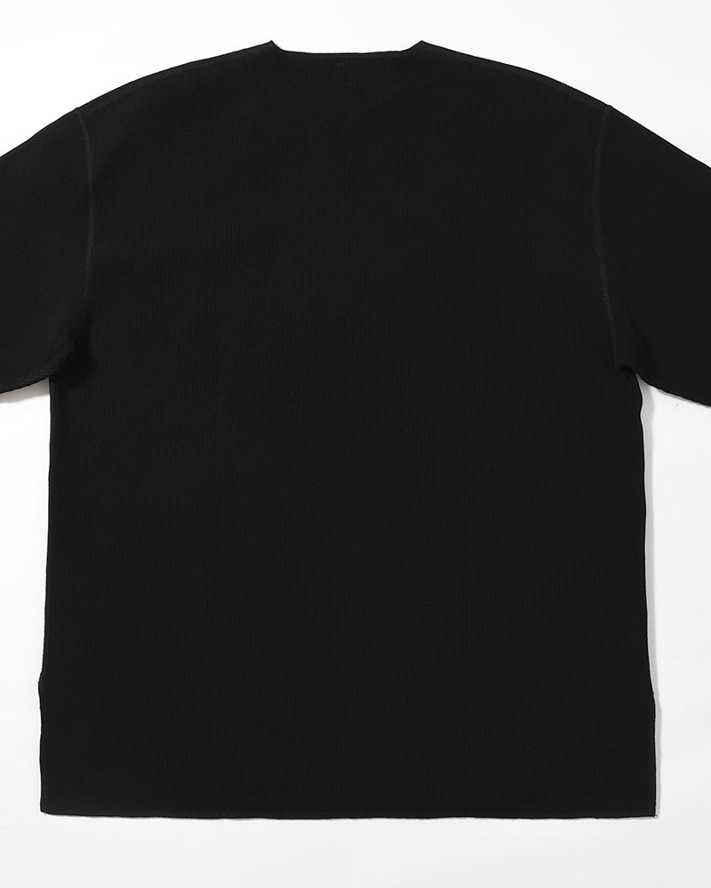 Rough&Smooth Thermal Over-neck L/S -Black-