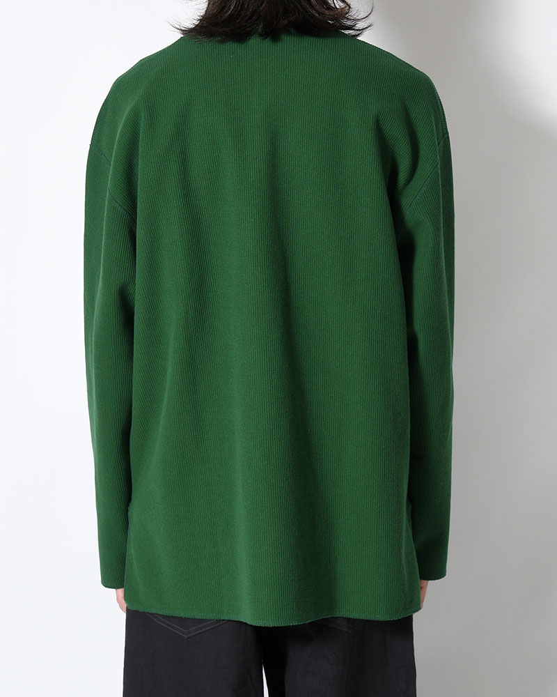 Rough&Smooth Thermal Over-neck L/S -DarkGreen-
