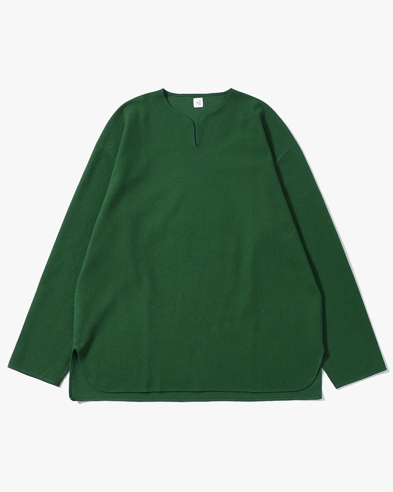 Rough&Smooth Thermal Over-neck L/S -DarkGreen-
