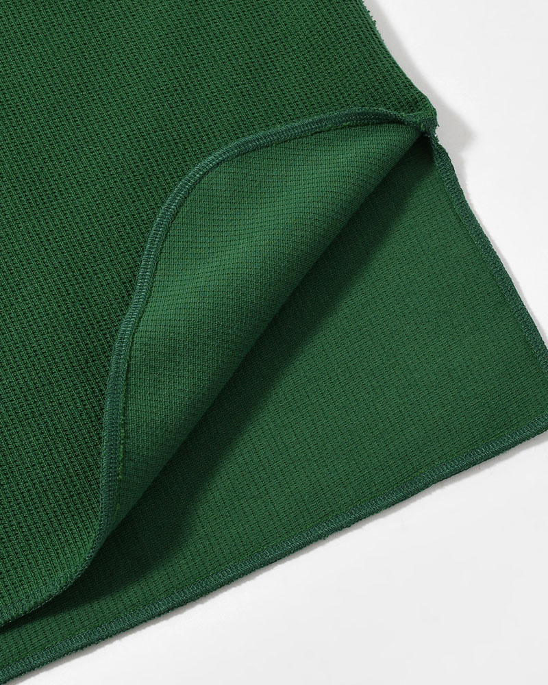 Rough&Smooth Thermal Over-neck L/S -DarkGreen-