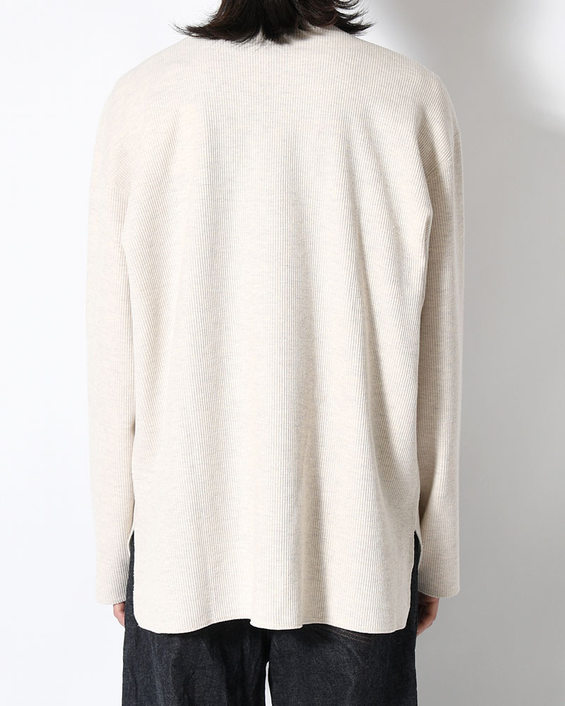 Rough&Smooth Thermal Over-neck L/S -HeatherOatmeal-