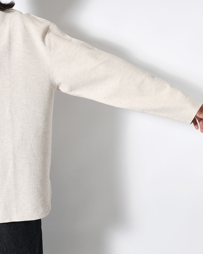 Rough&Smooth Thermal Over-neck L/S -HeatherOatmeal-