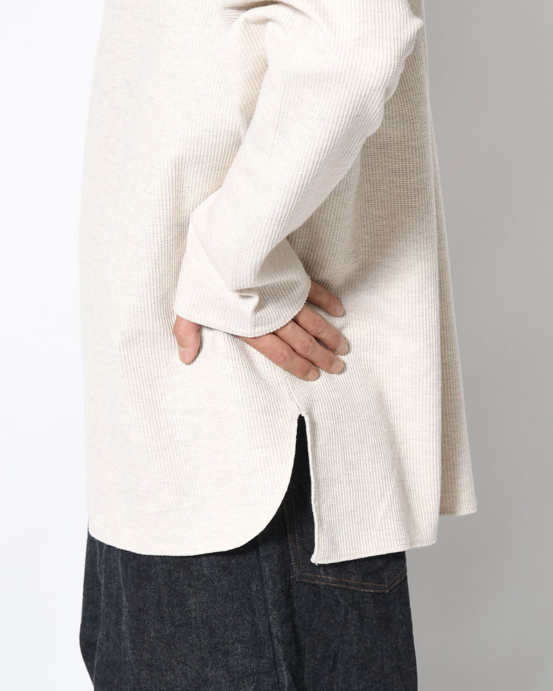 Rough&Smooth Thermal Over-neck L/S -HeatherOatmeal-