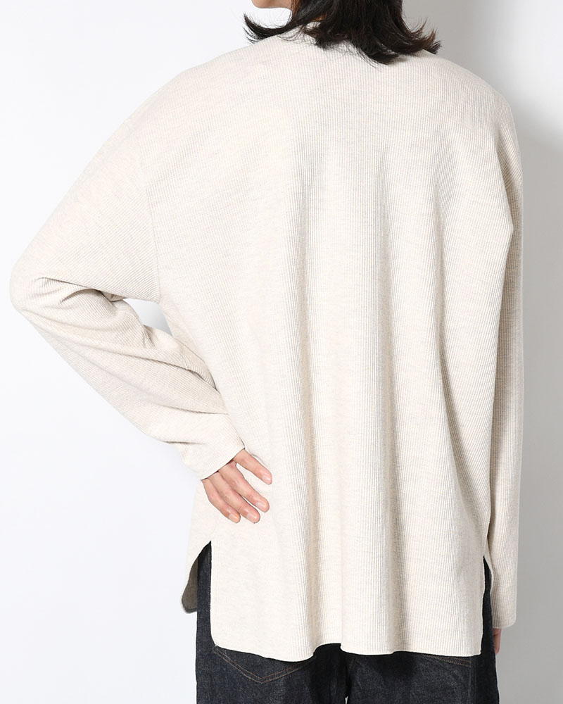Rough&Smooth Thermal Over-neck L/S -HeatherOatmeal-