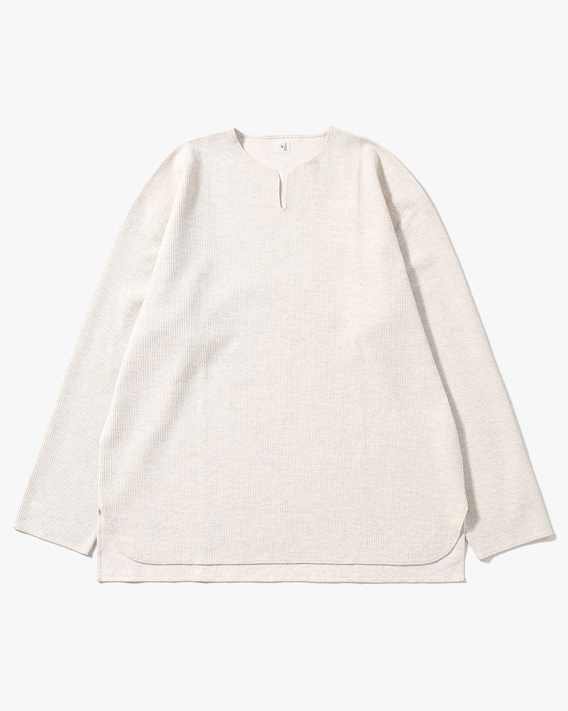 Rough&Smooth Thermal Over-neck L/S -HeatherOatmeal-