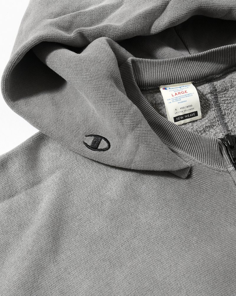 FULL ZIP HOODIE -CHARCOAL-