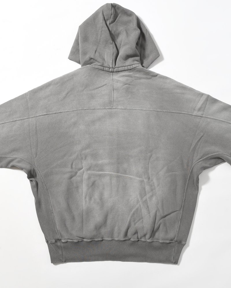 FULL ZIP HOODIE -CHARCOAL-