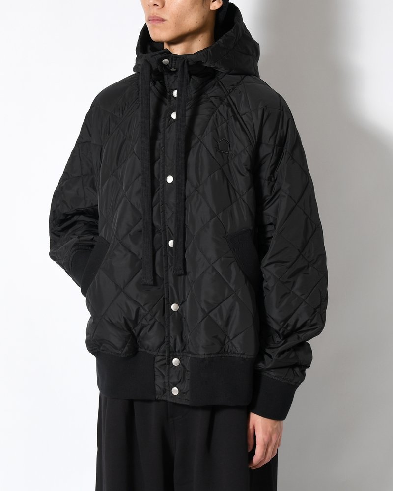 UNISEX QUILTED JACKET -BLACK-