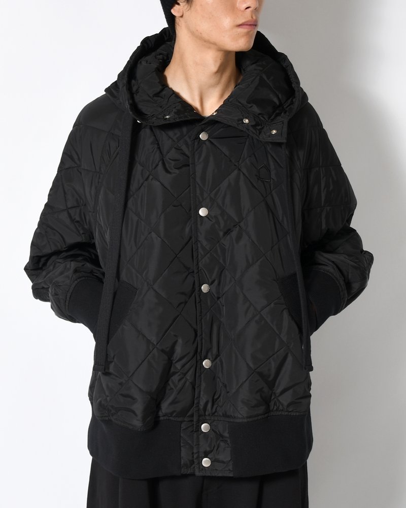UNISEX QUILTED JACKET -BLACK-