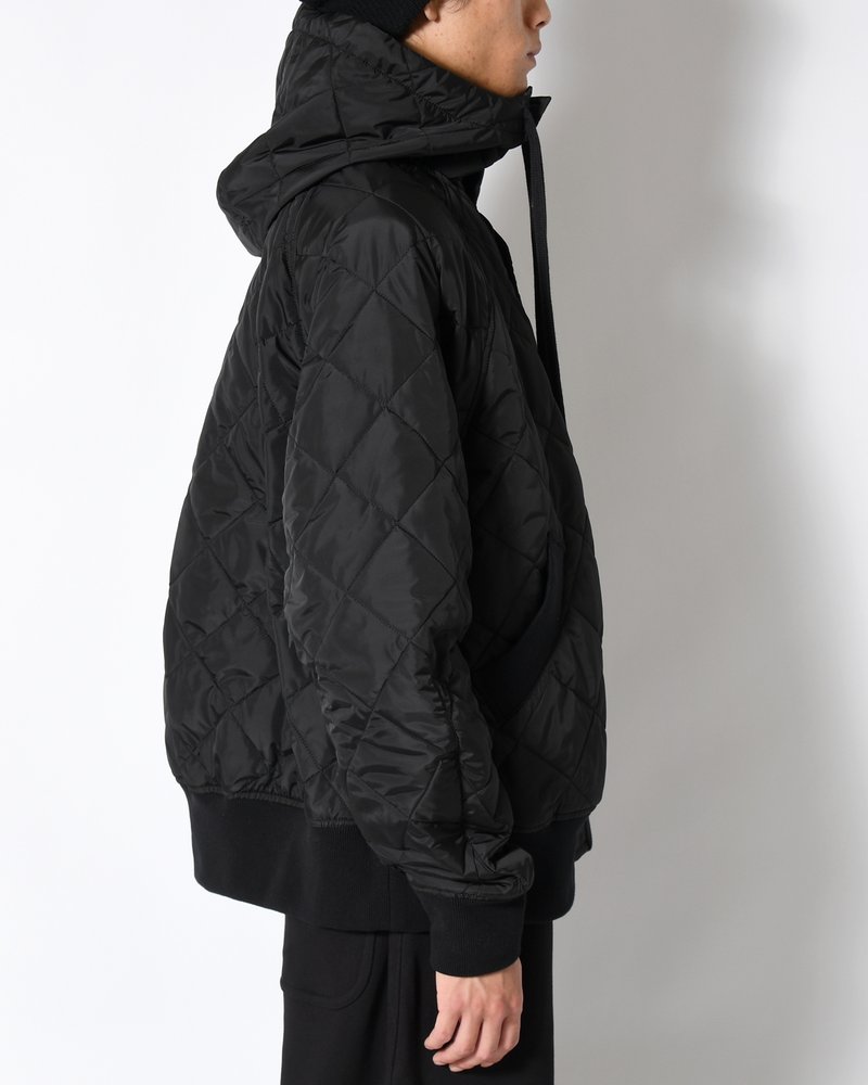 UNISEX QUILTED JACKET -BLACK-