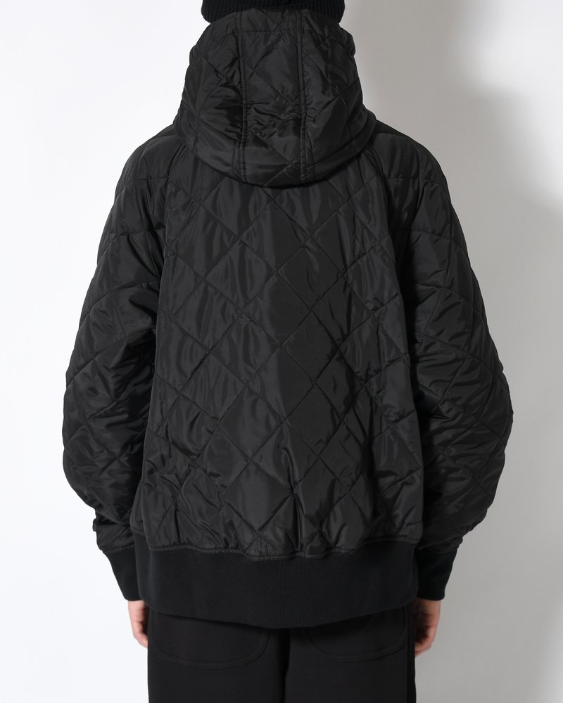 UNISEX QUILTED JACKET -BLACK-