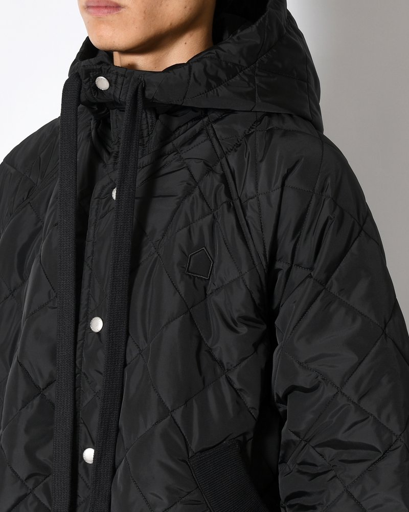 UNISEX QUILTED JACKET -BLACK-
