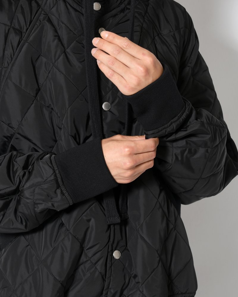 UNISEX QUILTED JACKET -BLACK-