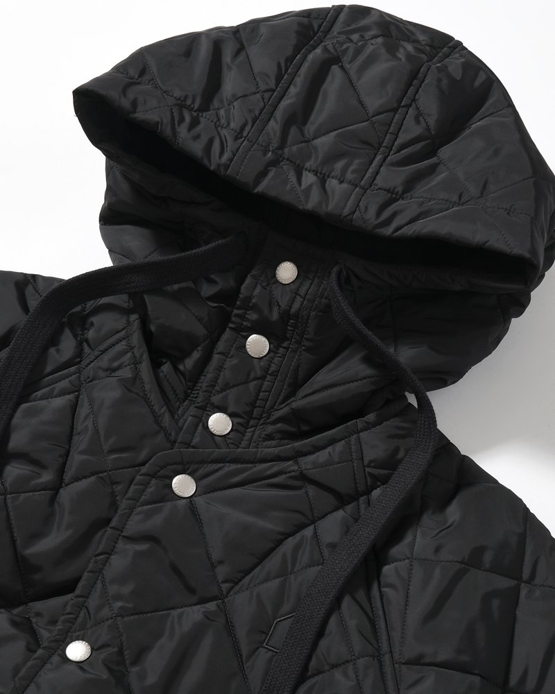 UNISEX QUILTED JACKET -BLACK-