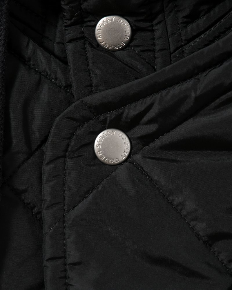 UNISEX QUILTED JACKET -BLACK-