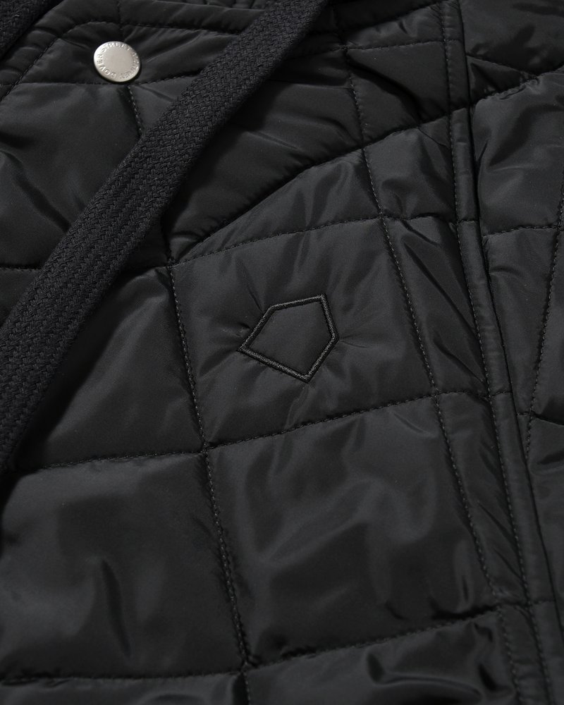 UNISEX QUILTED JACKET -BLACK-