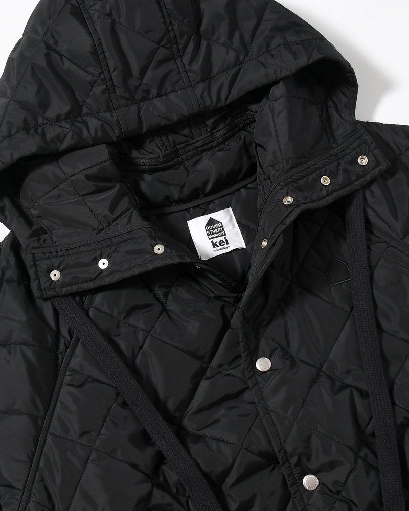 UNISEX QUILTED JACKET -BLACK-