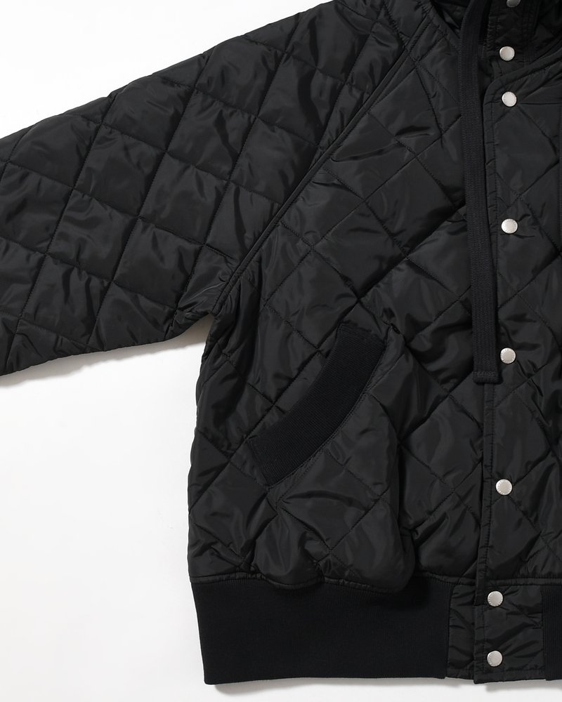 UNISEX QUILTED JACKET -BLACK-