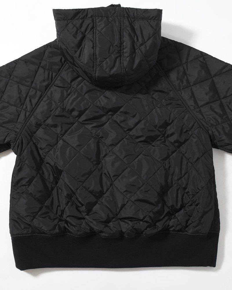 UNISEX QUILTED JACKET -BLACK-