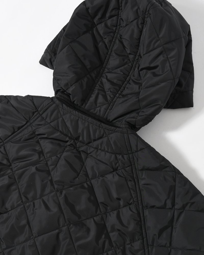 UNISEX QUILTED JACKET -BLACK-