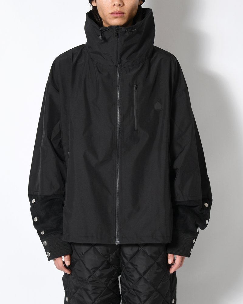 UNISEX POLAR x TECHNICAL NYLON JACKET -BLACK-