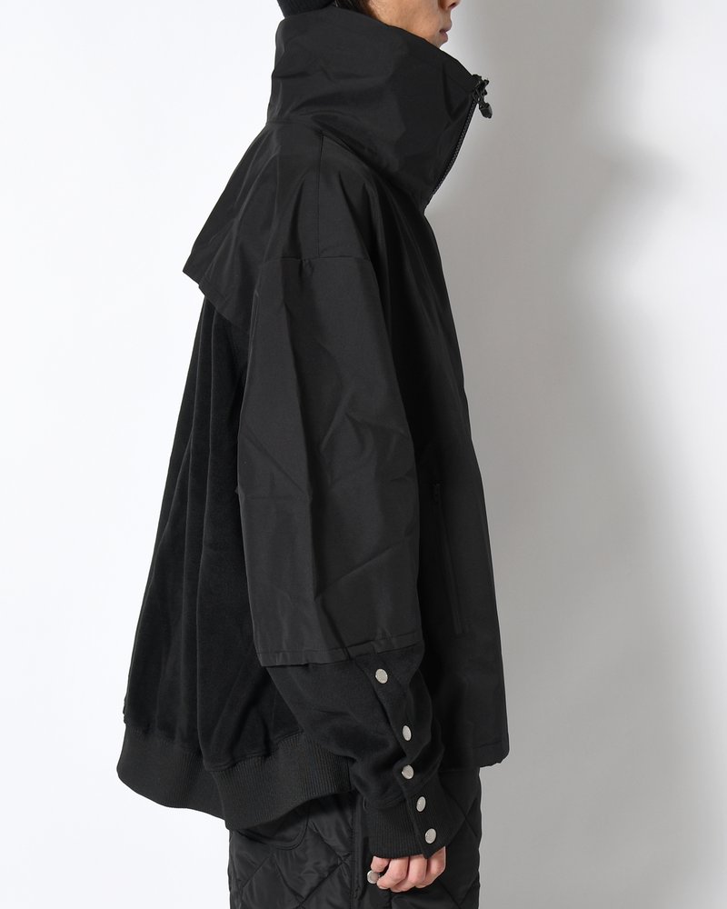 UNISEX POLAR x TECHNICAL NYLON JACKET -BLACK-