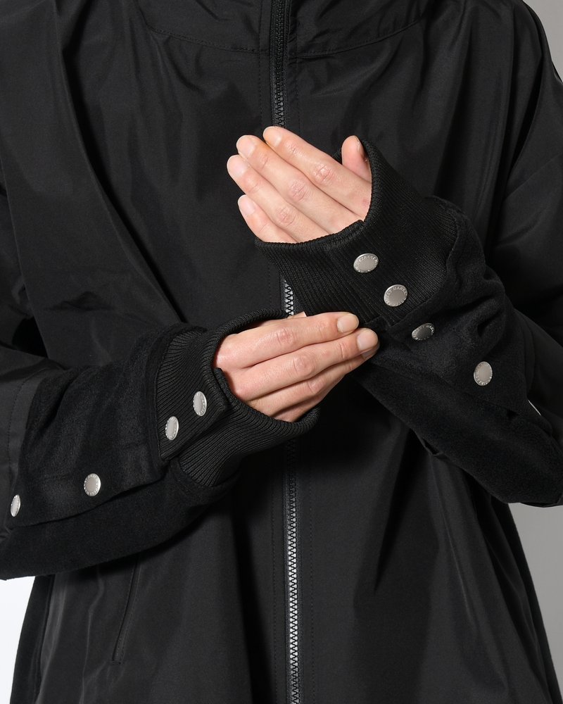 UNISEX POLAR x TECHNICAL NYLON JACKET -BLACK-