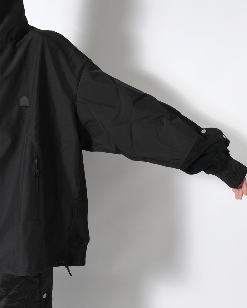 UNISEX POLAR x TECHNICAL NYLON JACKET -BLACK-