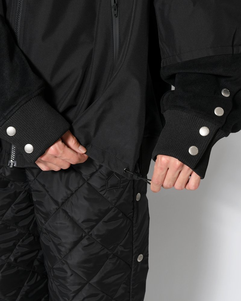 UNISEX POLAR x TECHNICAL NYLON JACKET -BLACK-