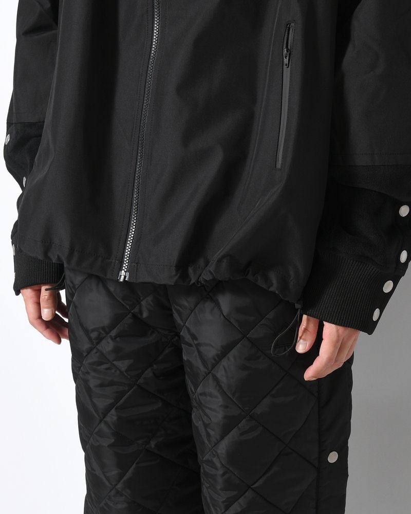 UNISEX POLAR x TECHNICAL NYLON JACKET -BLACK-