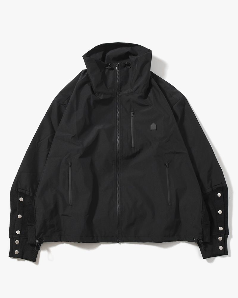 UNISEX POLAR x TECHNICAL NYLON JACKET -BLACK-