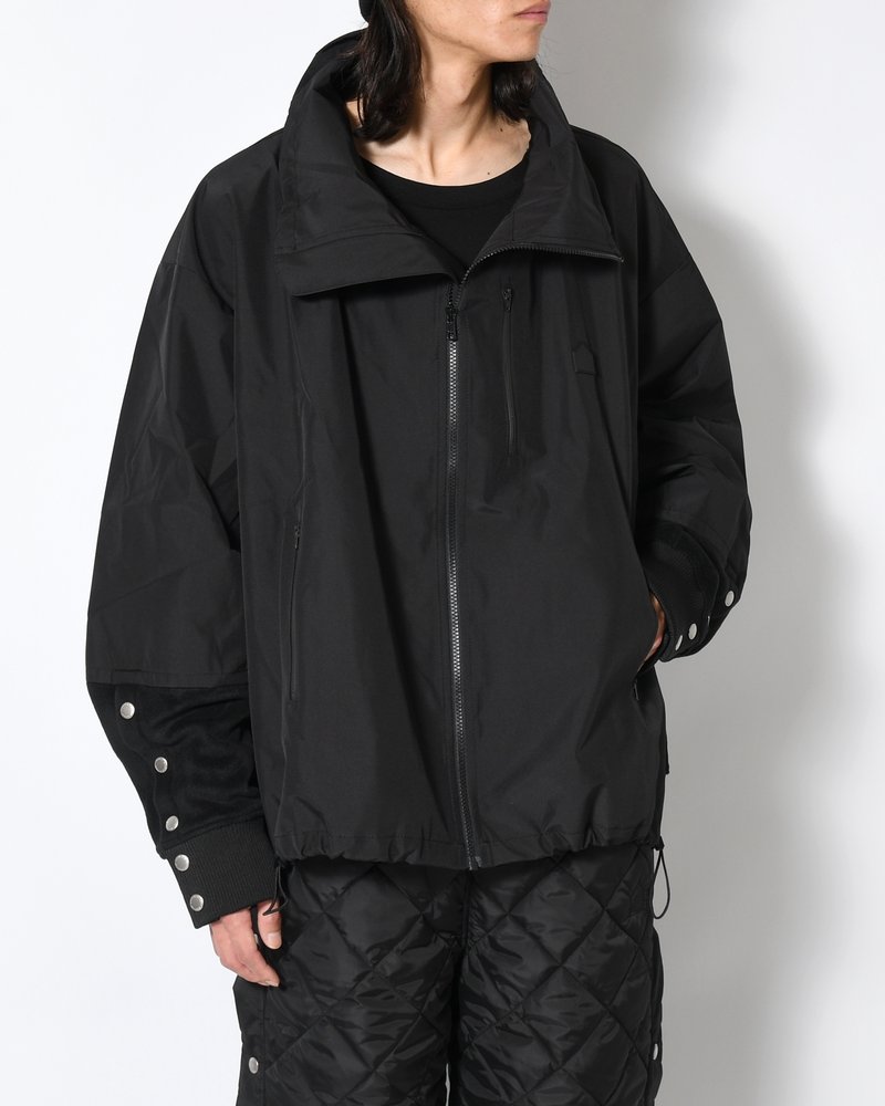UNISEX POLAR x TECHNICAL NYLON JACKET -BLACK-