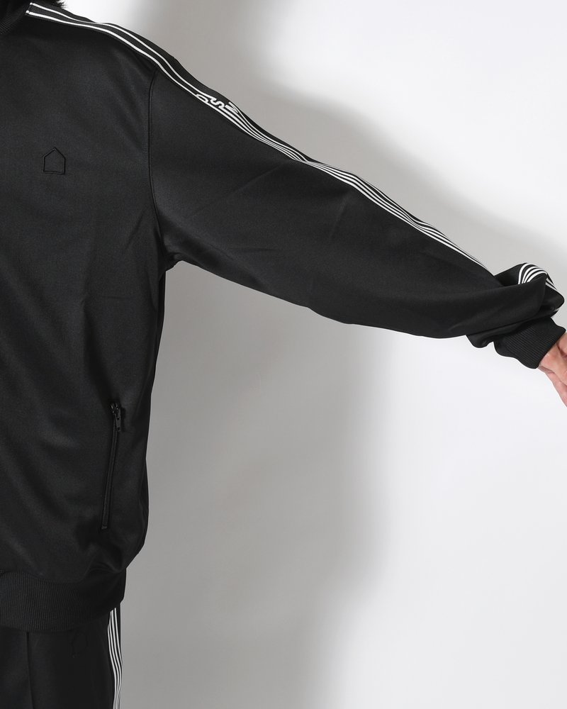 UNISEX TRACKSUIT JACKET -BLACK-