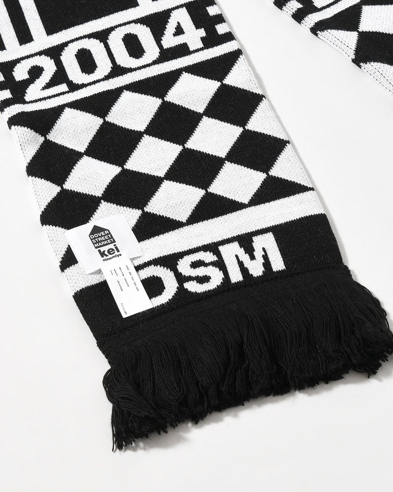 UNISEX DSM BEAUTIFUL CHAOS FOOTBALL SCARF -BLACK/WHITE-
