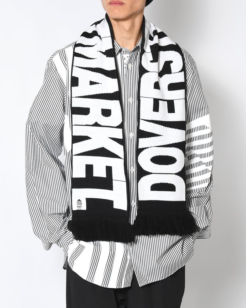 UNISEX DSM FOOTBALL SCARF -BLACK-